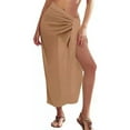 thumbnail image 1 of Women's Beach Sarong Pareo - One Size Chiffon Cover Up, Lightweight for Swimwear, 145cm Length, 1 of 5