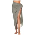 thumbnail image 1 of Women's Beach Sarong Pareo - One Size Chiffon Cover Up, Lightweight for Swimwear, 145cm Length, 1 of 4