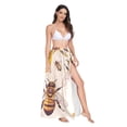 thumbnail image 1 of Women's Beach Swimsuit Cover Ups Bathing Suit Coverups Bikini Wrap Dress for Swimwear Bees and Honey L, 1 of 7