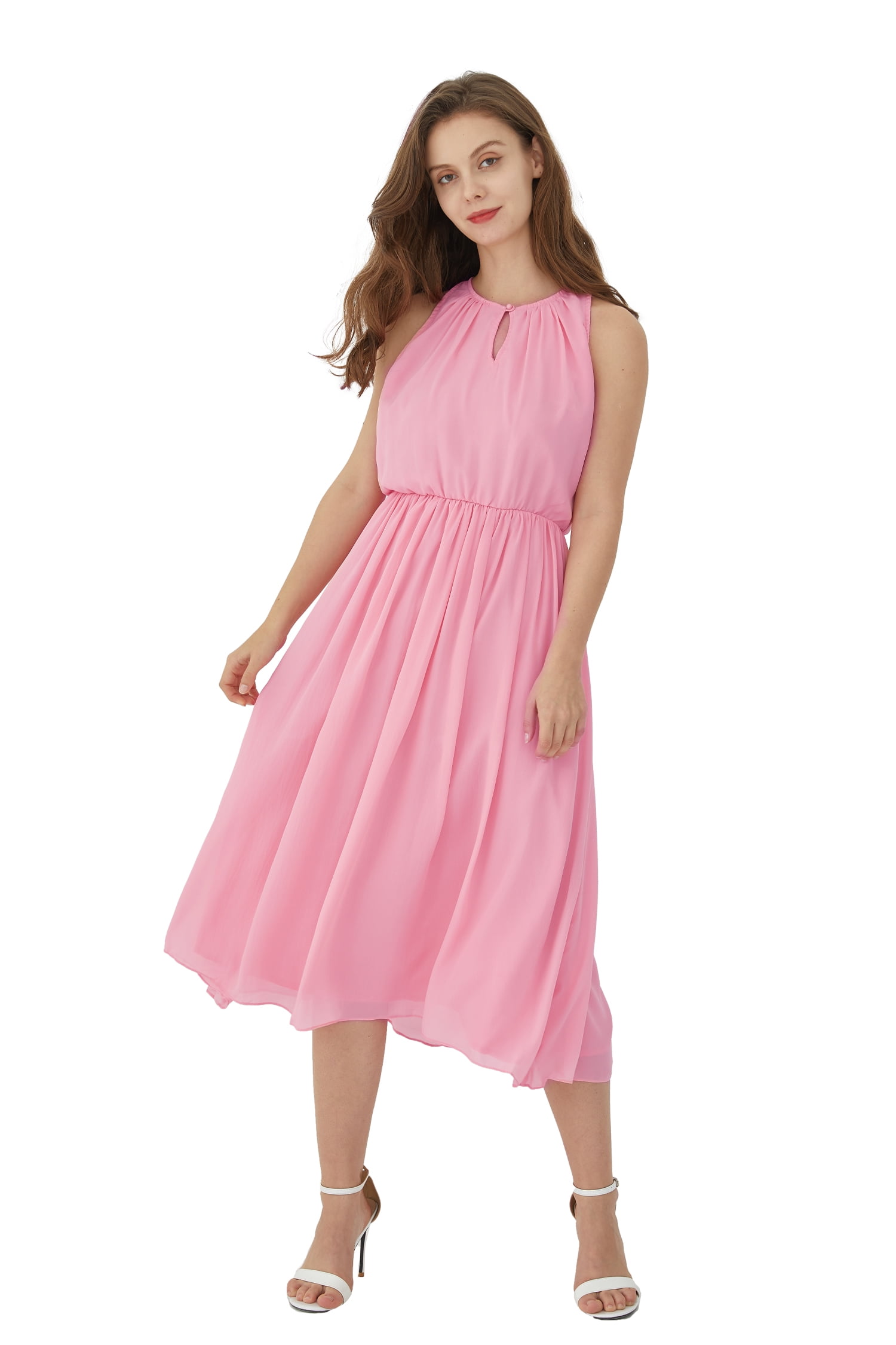 lavender bridesmaid dresses near me Lavender Chiffon Open Back One-Shoulder Long Bridesmaid Dresses, MBD163 main image 1