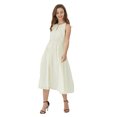 thumbnail image 1 of Women's Beach Wedding Keyhole Neckline Midi Bridesmaid Dress, 1 of 5