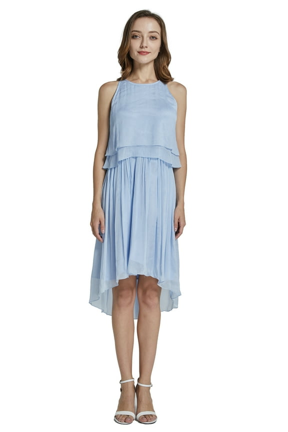 Women's Beach Wedding Periwinkle Blue Collection Bridesmaid Dress