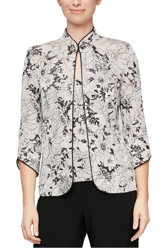 Women's Beaded Twin Set Taupe XL