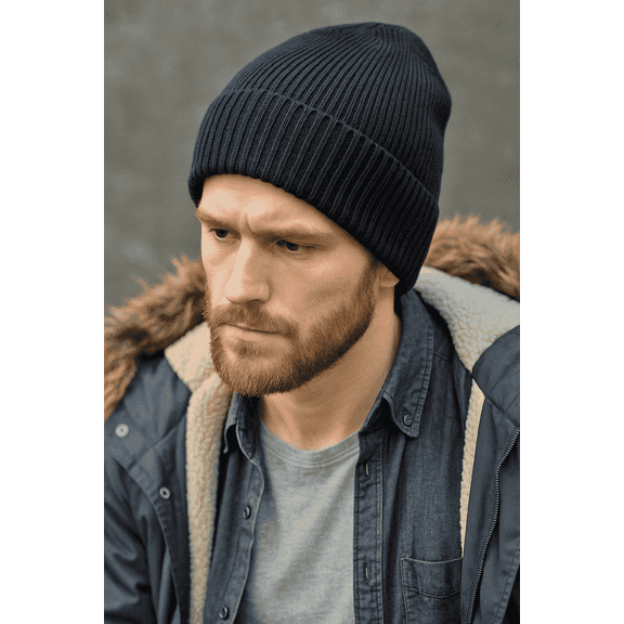 5-Pack, Mens & Womens Quality Warm Winter Cuffed Beanie Hat Multi-pack, SOFT Poly, Rayon, Nylon Blend Knit, Black, Outtek