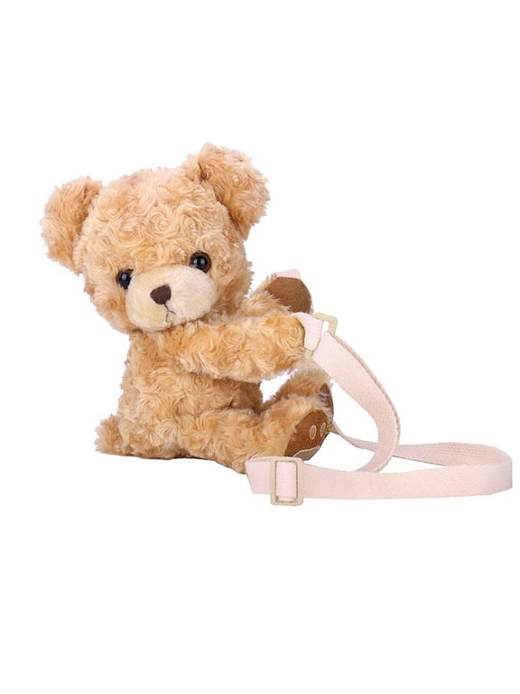 Women's Bear Crossbody Bag Bear Shoulder Bag Fashion Shopping Dating Bag Girls Messenger Bag Cion Purse