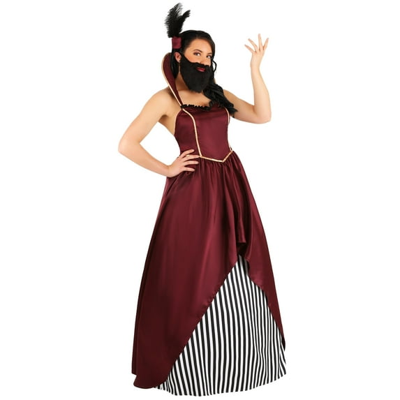 Women's Bearded Lady Circus Costume