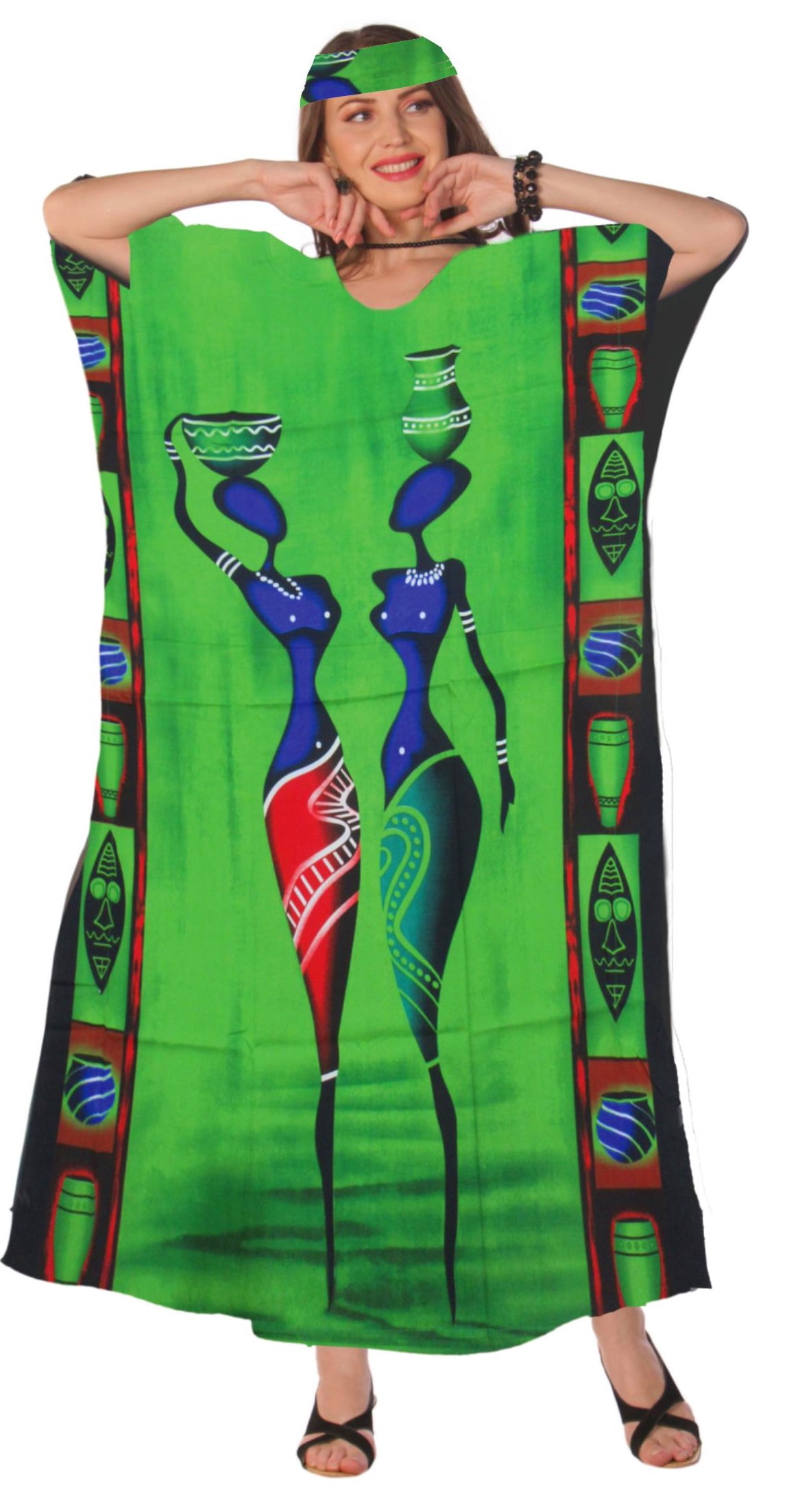 Tropical Print Caftan