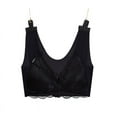thumbnail image 1 of Women's Beauty Back Front Closure Vest Bra Plus-size Wide Straps Sexy Lace Braless Vest Lingerie Corset, 1 of 3