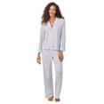 thumbnail image 1 of Women's Beauty Sleep Social Pajama Long Sleeve Notch Top & Pajama Pants Set Color: Superstar Size: XX LARGE, 1 of 4