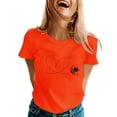 thumbnail image 1 of Women's Bee Print T-Shirt Crewneck Short Sleeve Spring Summer Casual Tee, 1 of 5