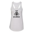 thumbnail image 1 of Women's Bee Yourself Ladies Racerback Tank Top-White-large, 1 of 4