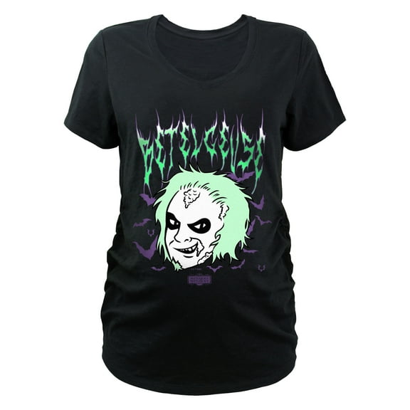 Women's Beetlejuice Beetlejuice Cartoon Face Maternity  Graphic T-Shirt