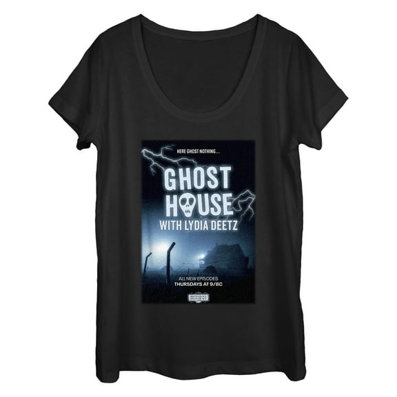 Women's Beetlejuice Beetlejuice Here Ghost Nothing Poster  Graphic T-Shirt