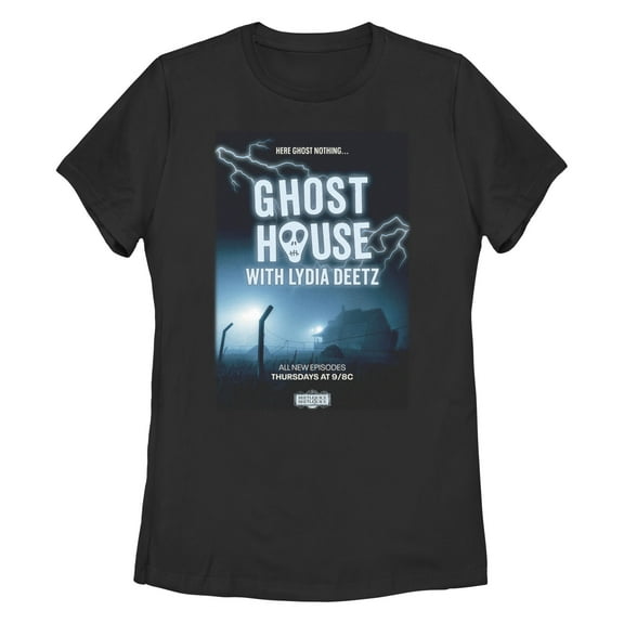 Women's Beetlejuice Beetlejuice Here Ghost Nothing Poster  Graphic T-Shirt