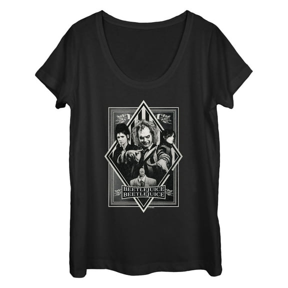Women's Beetlejuice Beetlejuice Team Poster  Graphic T-Shirt