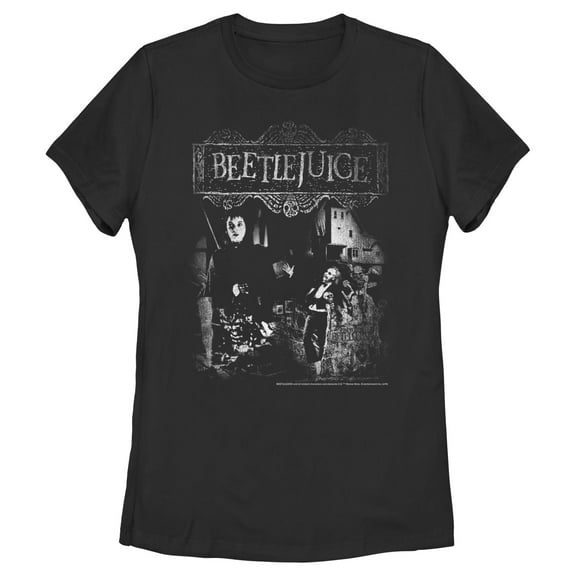 Women's Beetlejuice Lydia Distressed Poster  Graphic T-Shirt