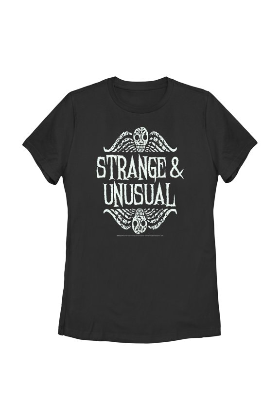 Women's Beetlejuice Strange and Unusual Quote Graphic T-Shirt