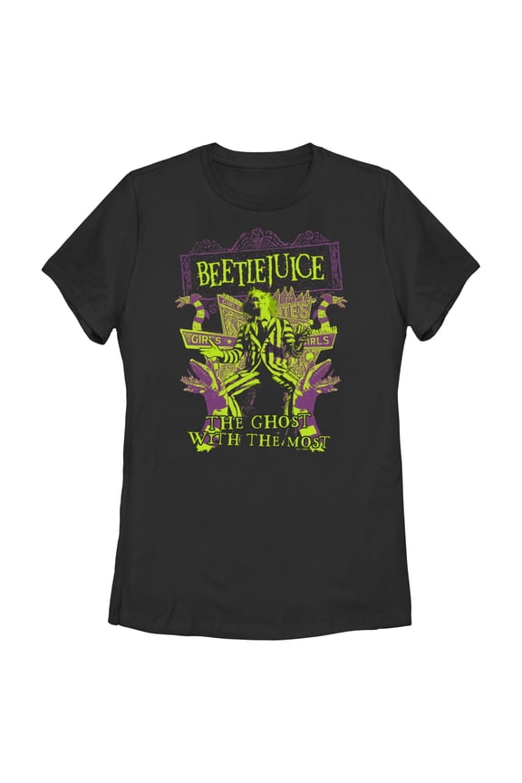 Women's Beetlejuice The Ghost With the Most Graphic T-Shirt