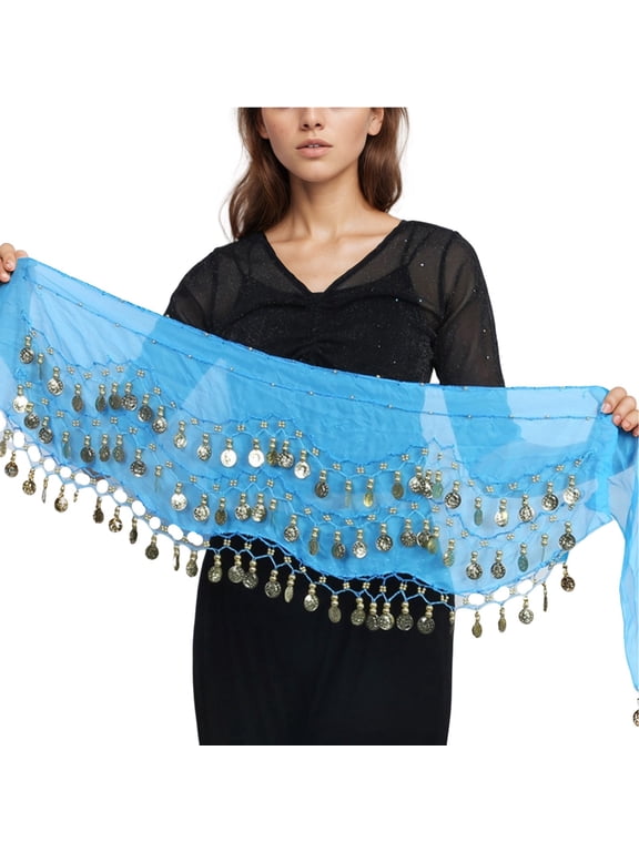 Women's Belly Dance Scarf Chiffon with Flowing for Performance Practice