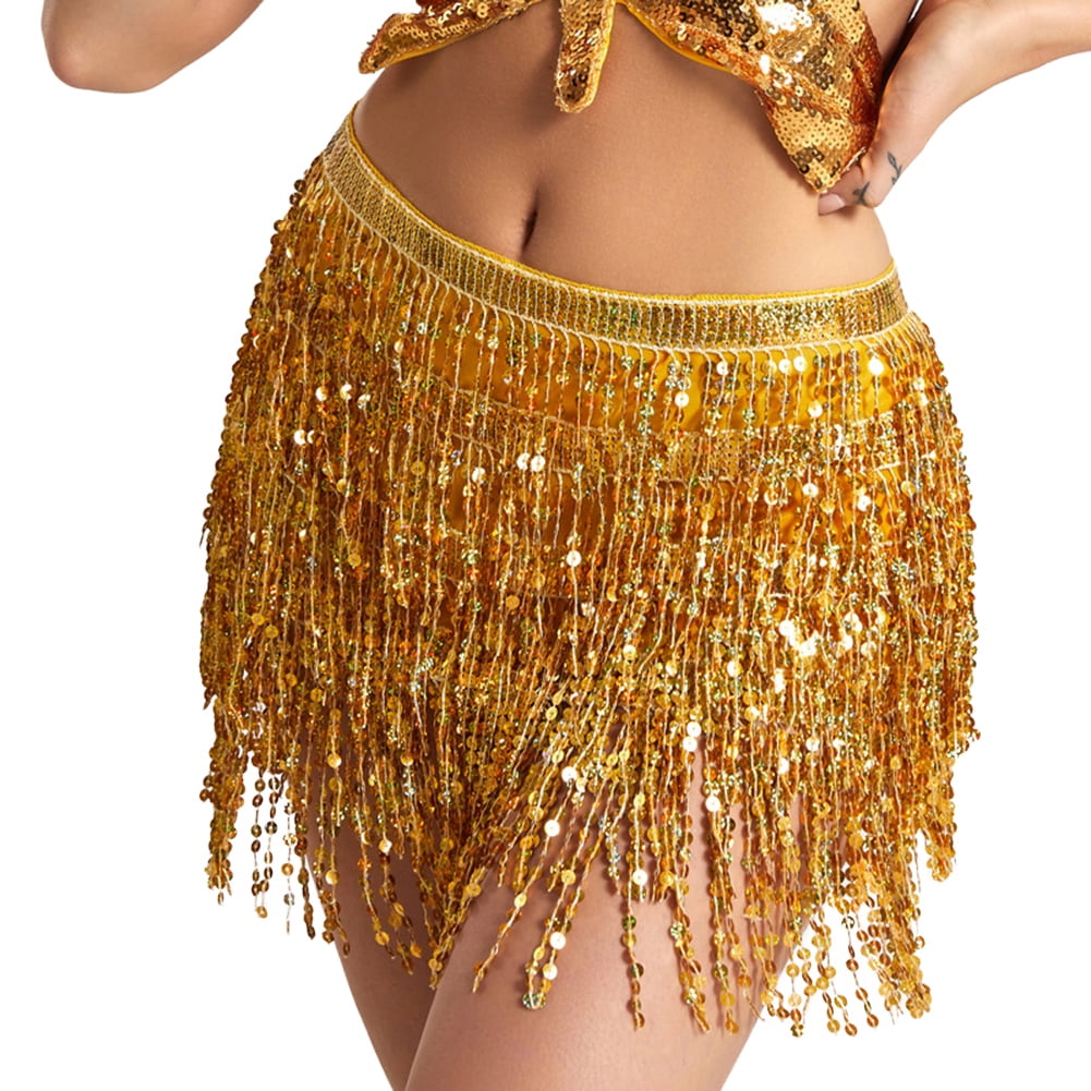 Amazon.com: Triangle Fringe Ruffle Belly Dance Hip Belt