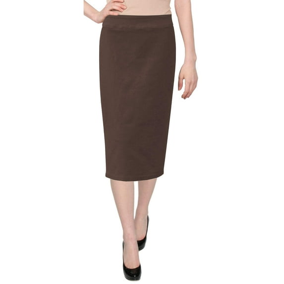 Women's Below The Knee Stretch Denim Pencil Skirt