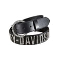 thumbnail image 1 of Women's Belt, Crystal H-D Font, Black Leather HDWBT10627, Harley Davidson, 1 of 2