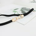 thumbnail image 1 of Women's Belt Women's Inset Style Decoration Gold Hook And Skirt Slim Waist Small Size Elastic Waist Chain, 1 of 4