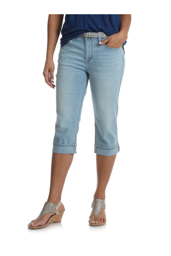 Women's Belted Cuff Capri