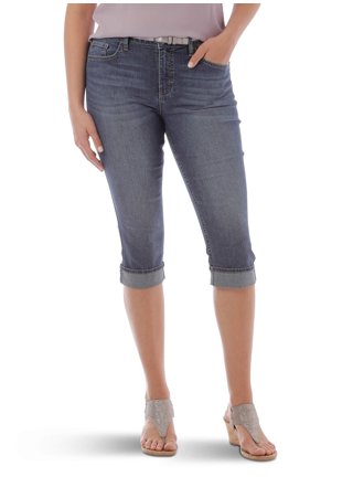 LEE Womens Slim Capri Jeans UK 14 Large W34 L23 Black Cotton, Vintage &  Second-Hand Clothing Online