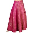 thumbnail image 1 of Women's Benaras Brocade Wedding Sangeet Skirt Lehenga Ghaghra., 1 of 5