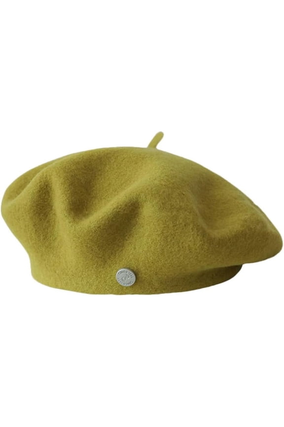 Women's Beret Classic French Wool Hat Artist Beret Winter Solid Colour French Beanie Hat Vintage Beret