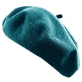 thumbnail image 1 of TZ Promise Women's Beret Hat French Style Artist Cap Solid Color TZ Promise Wool Casual Classic, 1 of 3
