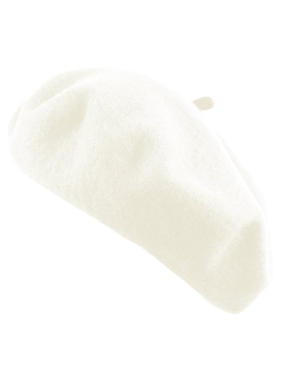 Women's Beret Hat French Style Artist Cap Solid Color TZ Promise Wool Casual Classic