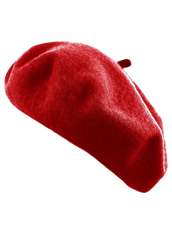 Women's Beret Hat French Style Artist Cap Solid Color TZ Promise Wool Casual Classic