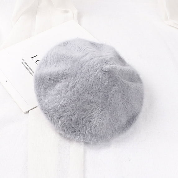 Women's Berets Autumn And Winter Hats Women'S Versatile Trendy Artist Hats Knitted And Warm Women's Accessories Berets M