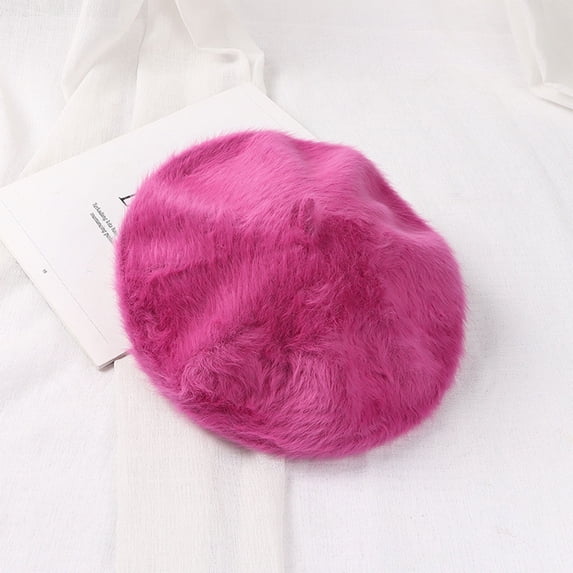 Women's Berets Autumn And Winter Hats Women'S Versatile Trendy Artist Hats Knitted And Warm Women's Accessories Berets M