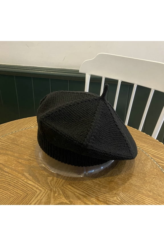 Women's Berets Fashion Knitted Beret Women'S Solid Color All Painter'S Hat Sweet Art Women's Accessories Berets