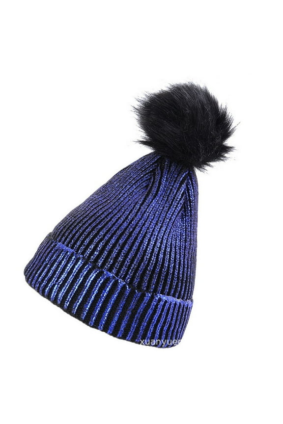 Women's Berets Unisex Solid Color Hot Stamping Pinstrip Knit Hat Warm Fashion Cotton Hat, Women's Accessories Berets