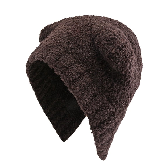 Women's Berets Winter Warm Woolen Hat Cute Bear Woolen Hat Versatile Face Small Ear Cap, Women's Accessories Berets