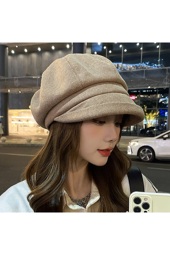 Women's Berets Women Newsboy Cap Visor Beret Hats Soft Panels Vintage Cabbie Hat Cap For Women Girls Women's Accessories Berets M