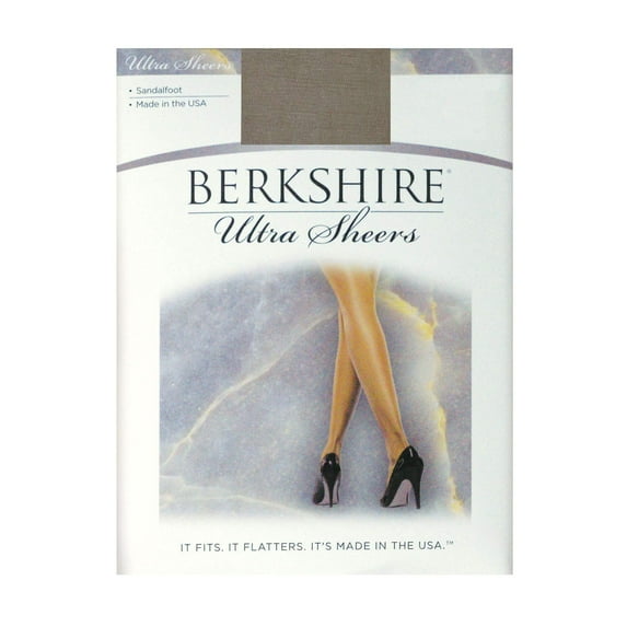 Berkshire Women's Plus-Size Queen Ultra Sheer Non-Control Top Pantyhose - Sandalfoot 4413,Nu Grey,1X-2X