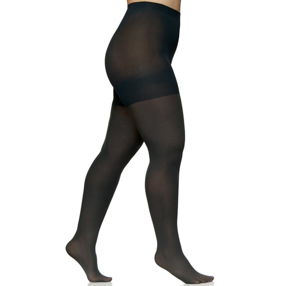 Women's Berkshire 5035 Easy On Plus Size Cooling Tights (Dark Grey 3/4X)