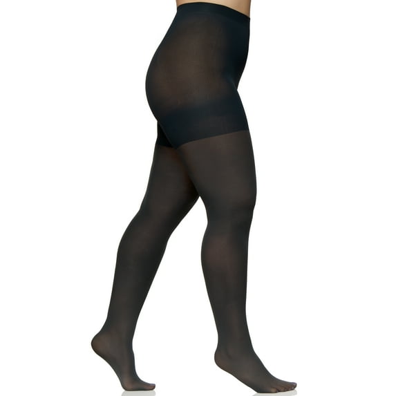 Women's Berkshire 5035 Easy On Plus Size Cooling Tights (Dark Grey Q Petite)