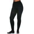 thumbnail image 1 of Women's Berkshire 5046 Easy On Plus Size Thermal Plush Lined Tights (Black 3/4X), 1 of 4
