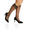 thumbnail image 1 of Women's Berkshire 6725 Queen Ultra Sheer Knee High - 3 Pack (Off Black O/S), 1 of 1