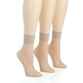 thumbnail image 1 of Women's Berkshire 6953 Sheer Anklet - 3 Pack (Linen O/S), 1 of 1