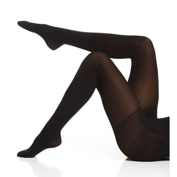 Women's Berkshire 8040 Opaque Control Top Hosiery (Black Petite)