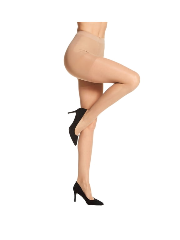 Women's Berkshire 8216 Flat Tummy Sheer Shaper Pantyhose (Nude 1/2)