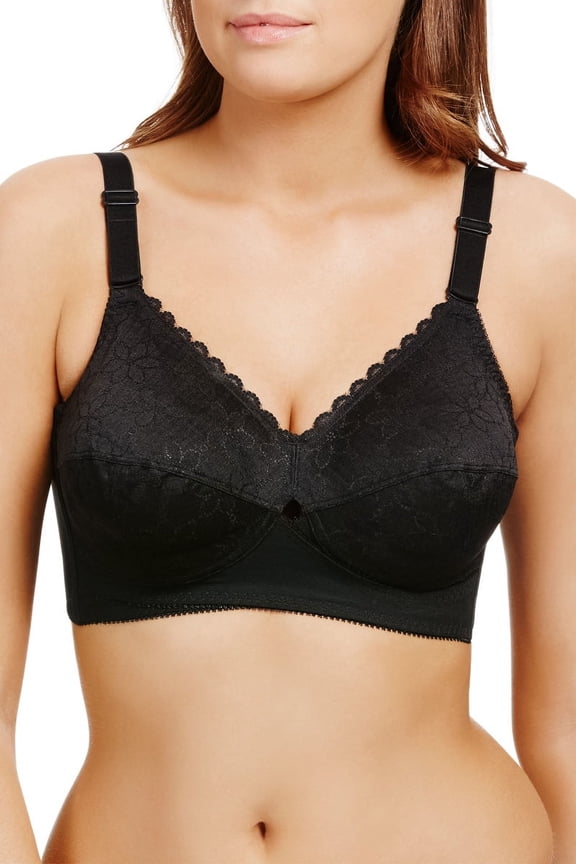 Women's Berlei B510 Classic Full Cup Wireless Bra (Black 42DD)