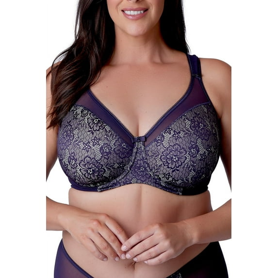 Women's Berlei B521 Beauty Everyday Underwired Minimizer Bra (Aubergine 44DD)